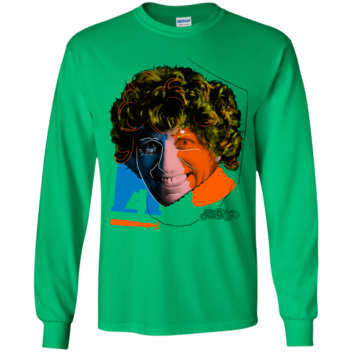T-Shirts Irish Green / YS Doctor Warwhol 4 Youth Long Sleeve T-Shirt