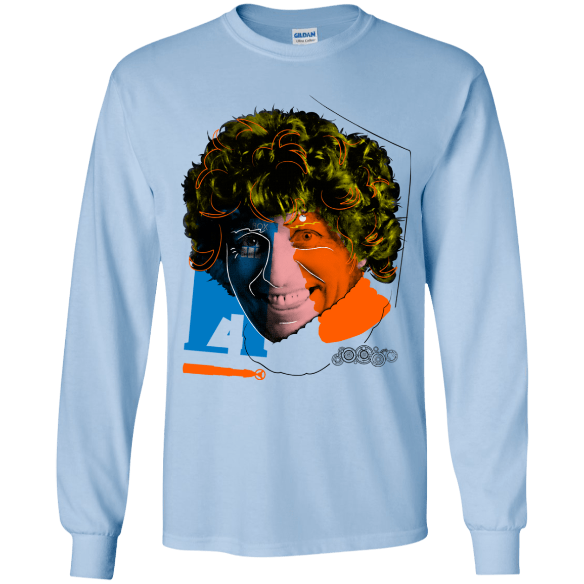 T-Shirts Light Blue / YS Doctor Warwhol 4 Youth Long Sleeve T-Shirt