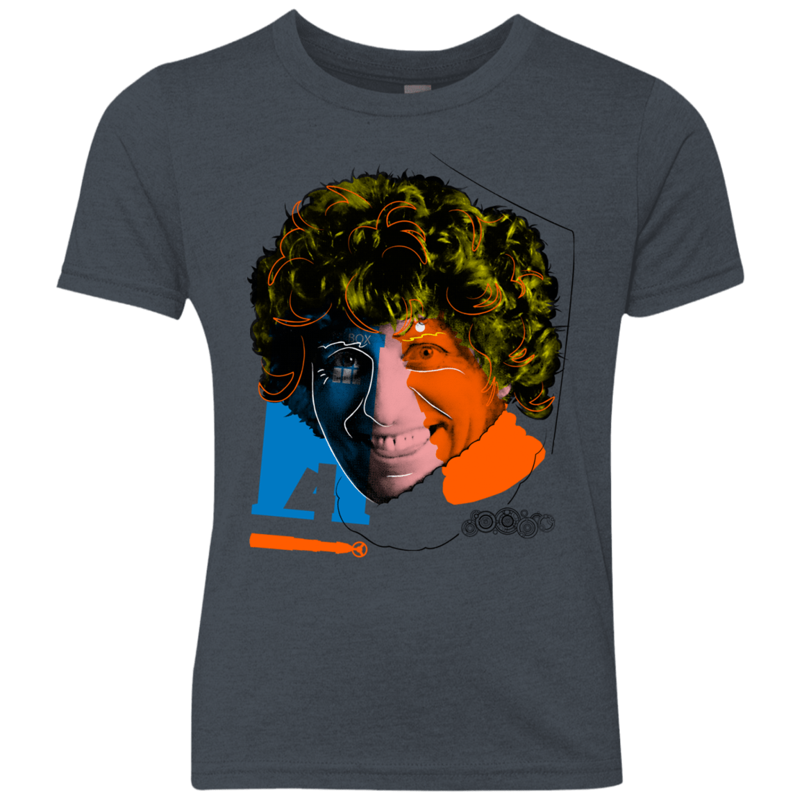 T-Shirts Vintage Navy / YXS Doctor Warwhol 4 Youth Triblend T-Shirt