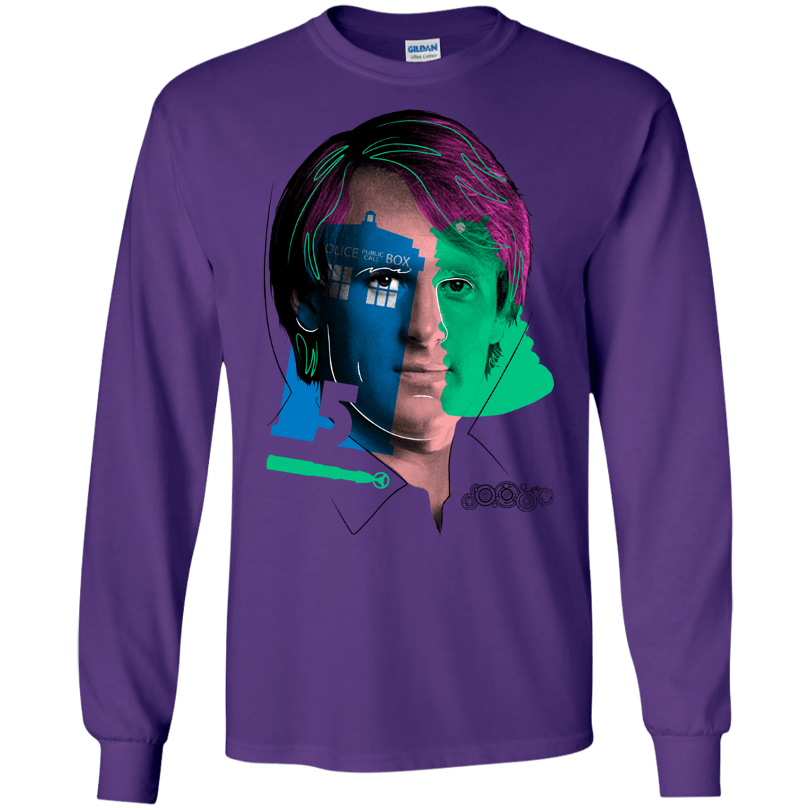 T-Shirts Purple / S Doctor Warwhol 5 Men's Long Sleeve T-Shirt