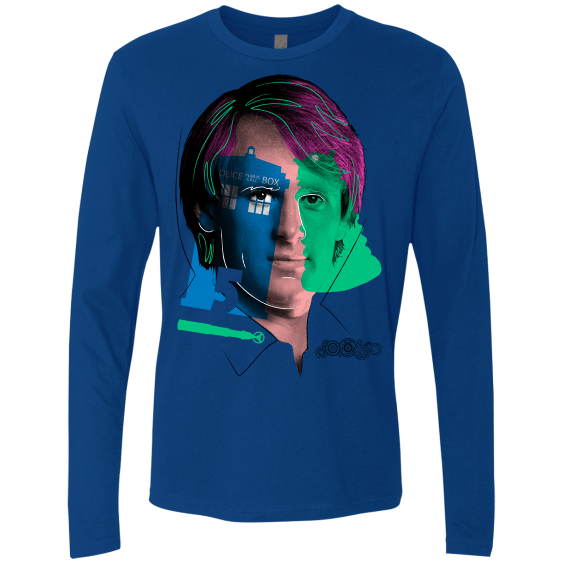 T-Shirts Royal / S Doctor Warwhol 5 Men's Premium Long Sleeve