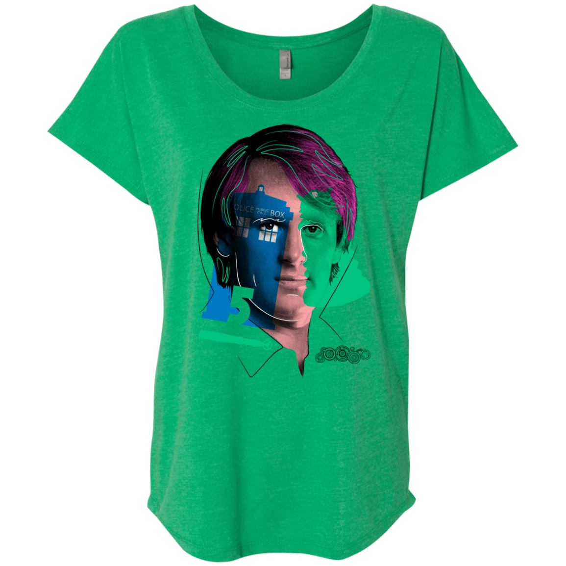 T-Shirts Envy / X-Small Doctor Warwhol 5 Triblend Dolman Sleeve