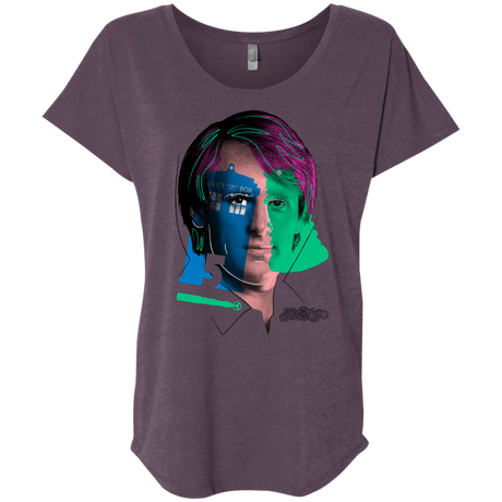 T-Shirts Vintage Purple / X-Small Doctor Warwhol 5 Triblend Dolman Sleeve