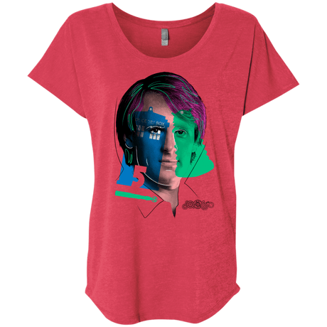 T-Shirts Vintage Red / X-Small Doctor Warwhol 5 Triblend Dolman Sleeve