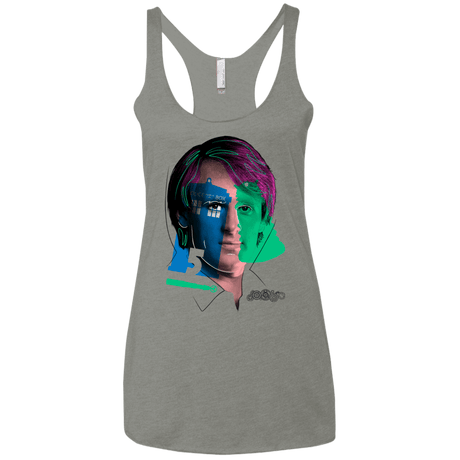 T-Shirts Venetian Grey / X-Small Doctor Warwhol 5 Women's Triblend Racerback Tank