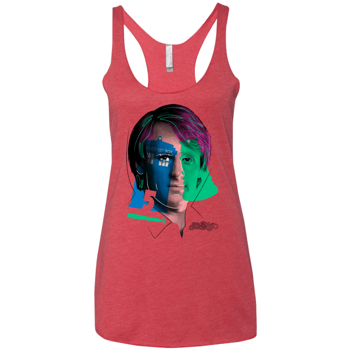 T-Shirts Vintage Red / X-Small Doctor Warwhol 5 Women's Triblend Racerback Tank