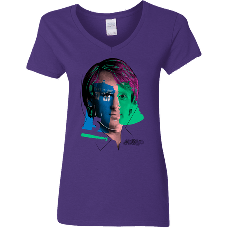 T-Shirts Purple / S Doctor Warwhol 5 Women's V-Neck T-Shirt