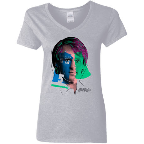 T-Shirts Sport Grey / S Doctor Warwhol 5 Women's V-Neck T-Shirt