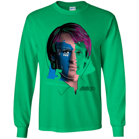 T-Shirts Irish Green / YS Doctor Warwhol 5 Youth Long Sleeve T-Shirt