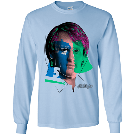 T-Shirts Light Blue / YS Doctor Warwhol 5 Youth Long Sleeve T-Shirt