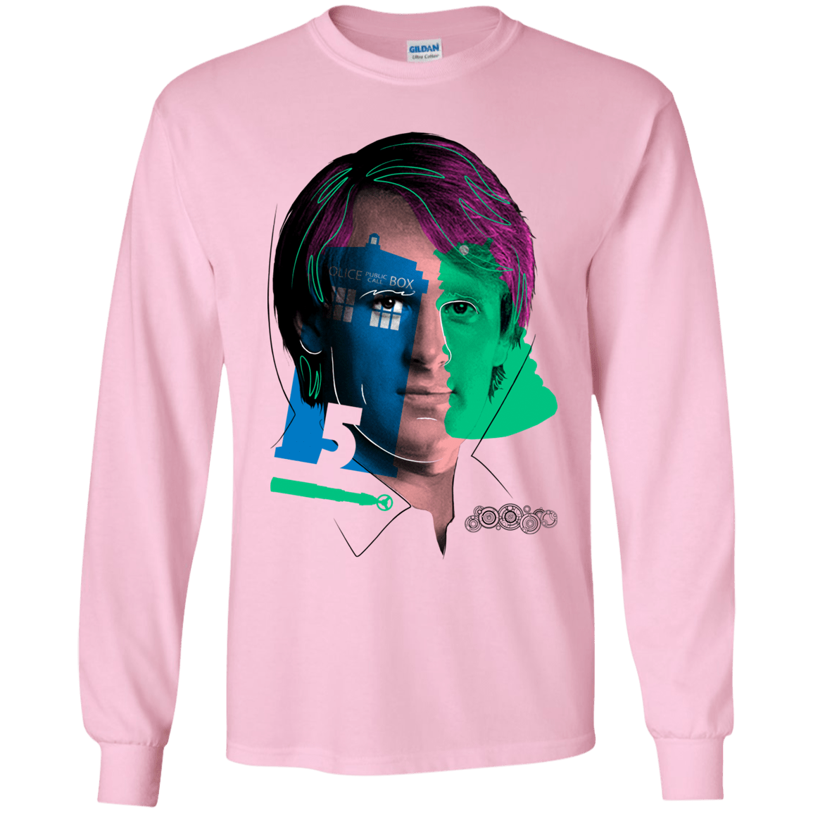 T-Shirts Light Pink / YS Doctor Warwhol 5 Youth Long Sleeve T-Shirt