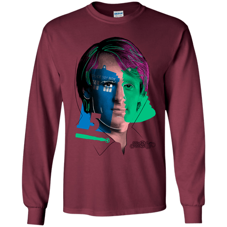 T-Shirts Maroon / YS Doctor Warwhol 5 Youth Long Sleeve T-Shirt