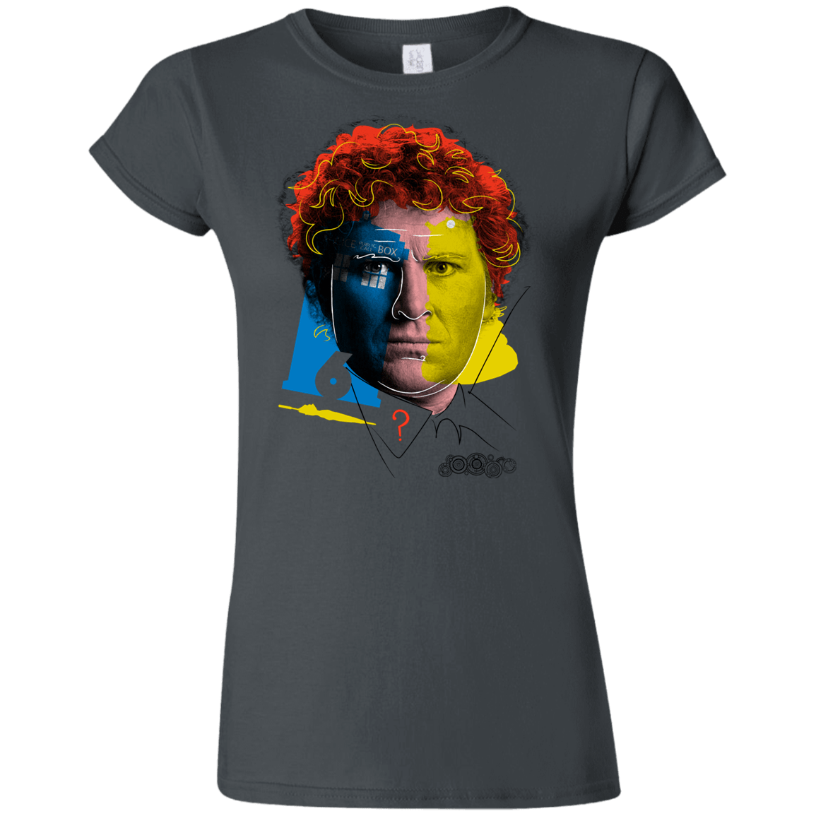 T-Shirts Charcoal / S Doctor Warwhol 6 Junior Slimmer-Fit T-Shirt