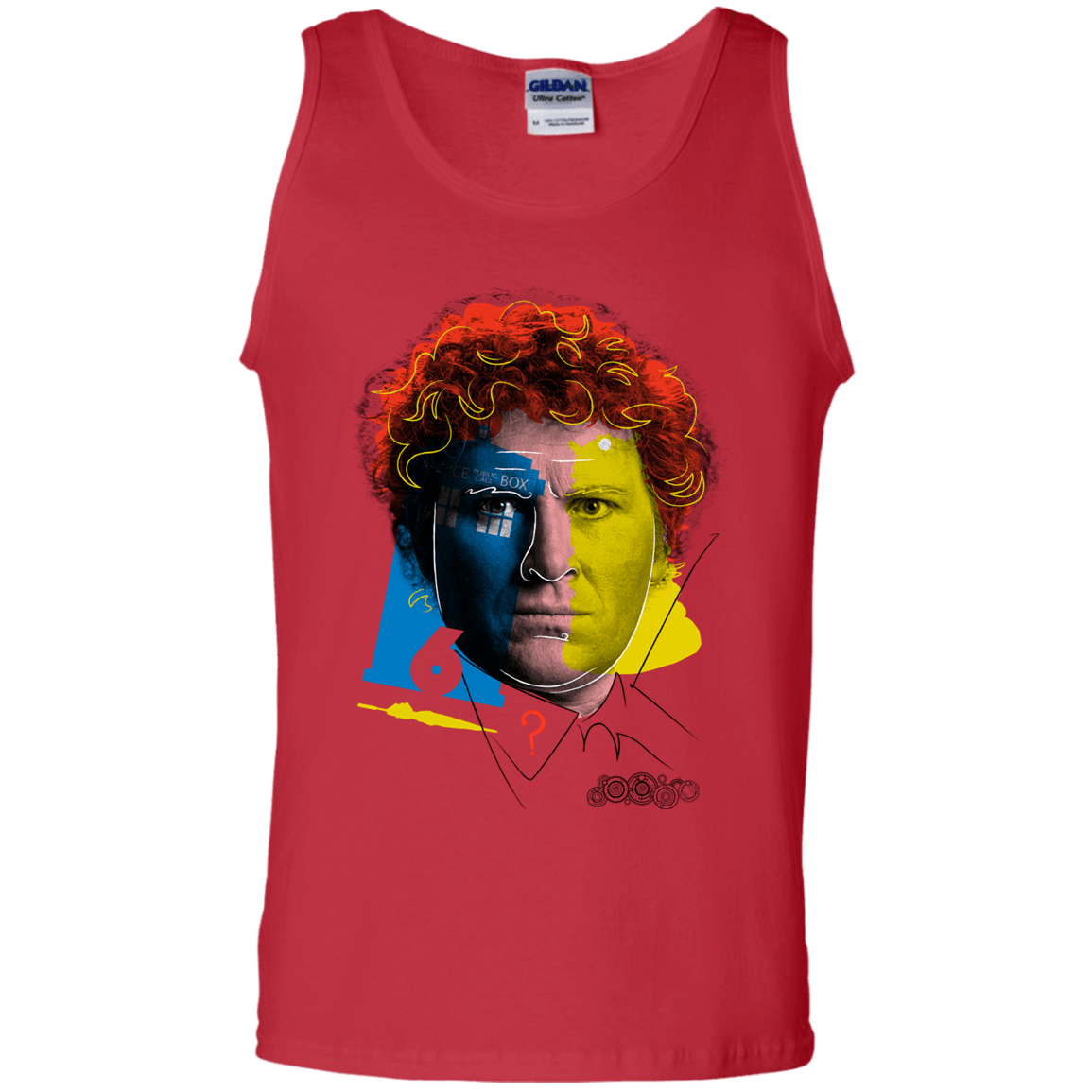 T-Shirts Red / S Doctor Warwhol 6 Men's Tank Top