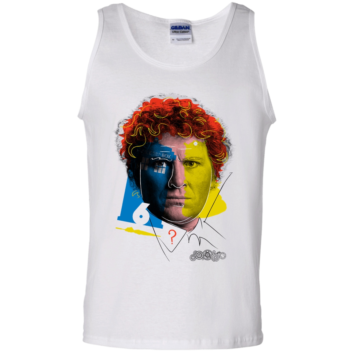 T-Shirts White / S Doctor Warwhol 6 Men's Tank Top