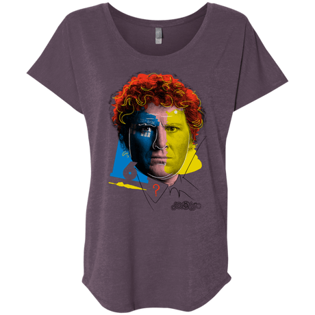 T-Shirts Vintage Purple / X-Small Doctor Warwhol 6 Triblend Dolman Sleeve