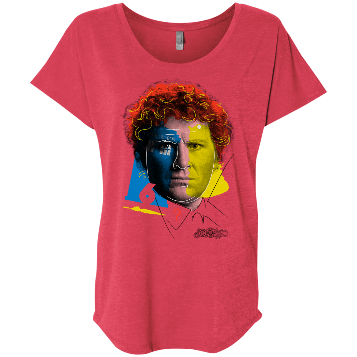 T-Shirts Vintage Red / X-Small Doctor Warwhol 6 Triblend Dolman Sleeve