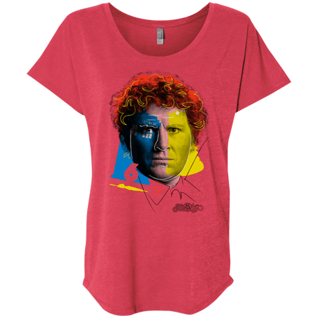 T-Shirts Vintage Red / X-Small Doctor Warwhol 6 Triblend Dolman Sleeve