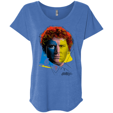 T-Shirts Vintage Royal / X-Small Doctor Warwhol 6 Triblend Dolman Sleeve