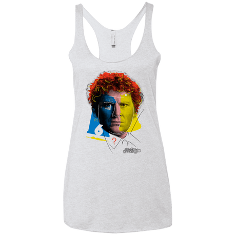 T-Shirts Heather White / X-Small Doctor Warwhol 6 Women's Triblend Racerback Tank