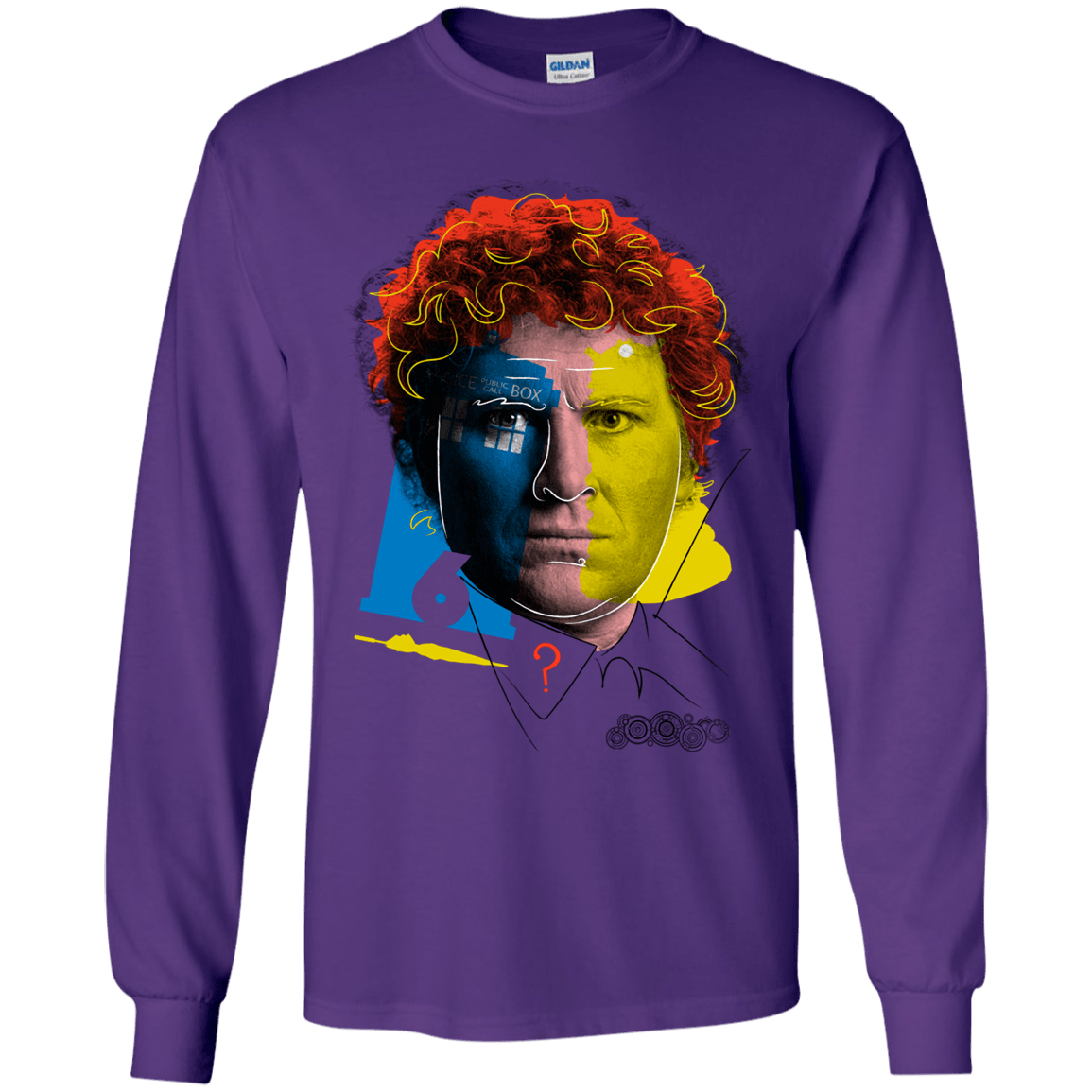 T-Shirts Purple / YS Doctor Warwhol 6 Youth Long Sleeve T-Shirt
