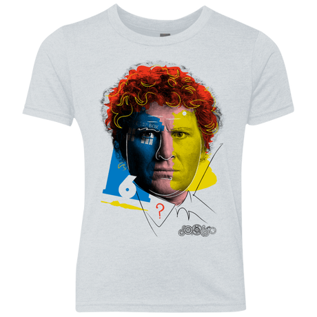 T-Shirts Heather White / YXS Doctor Warwhol 6 Youth Triblend T-Shirt