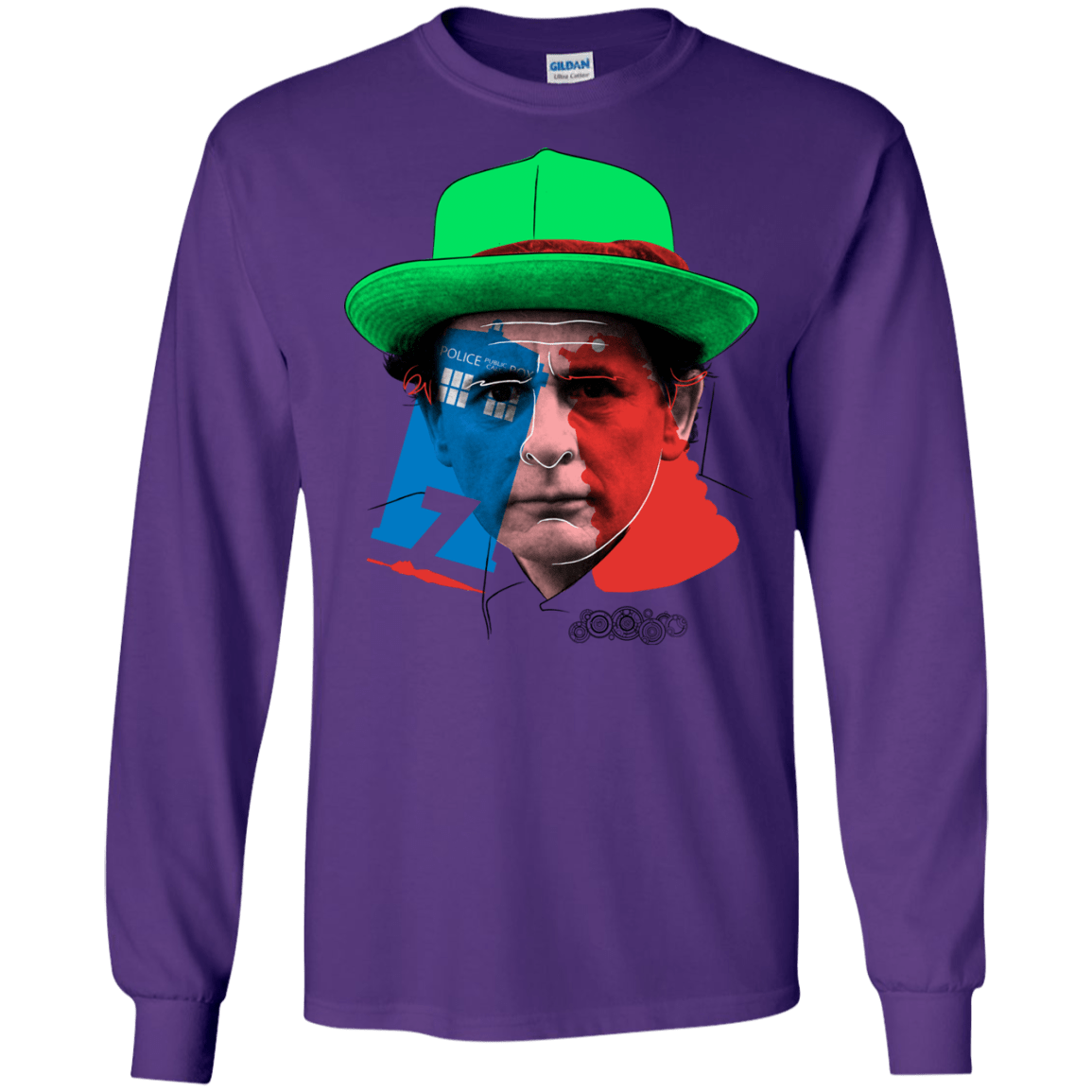 T-Shirts Purple / S Doctor Warwhol 7 Men's Long Sleeve T-Shirt