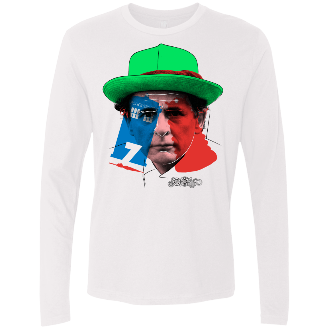 T-Shirts White / S Doctor Warwhol 7 Men's Premium Long Sleeve