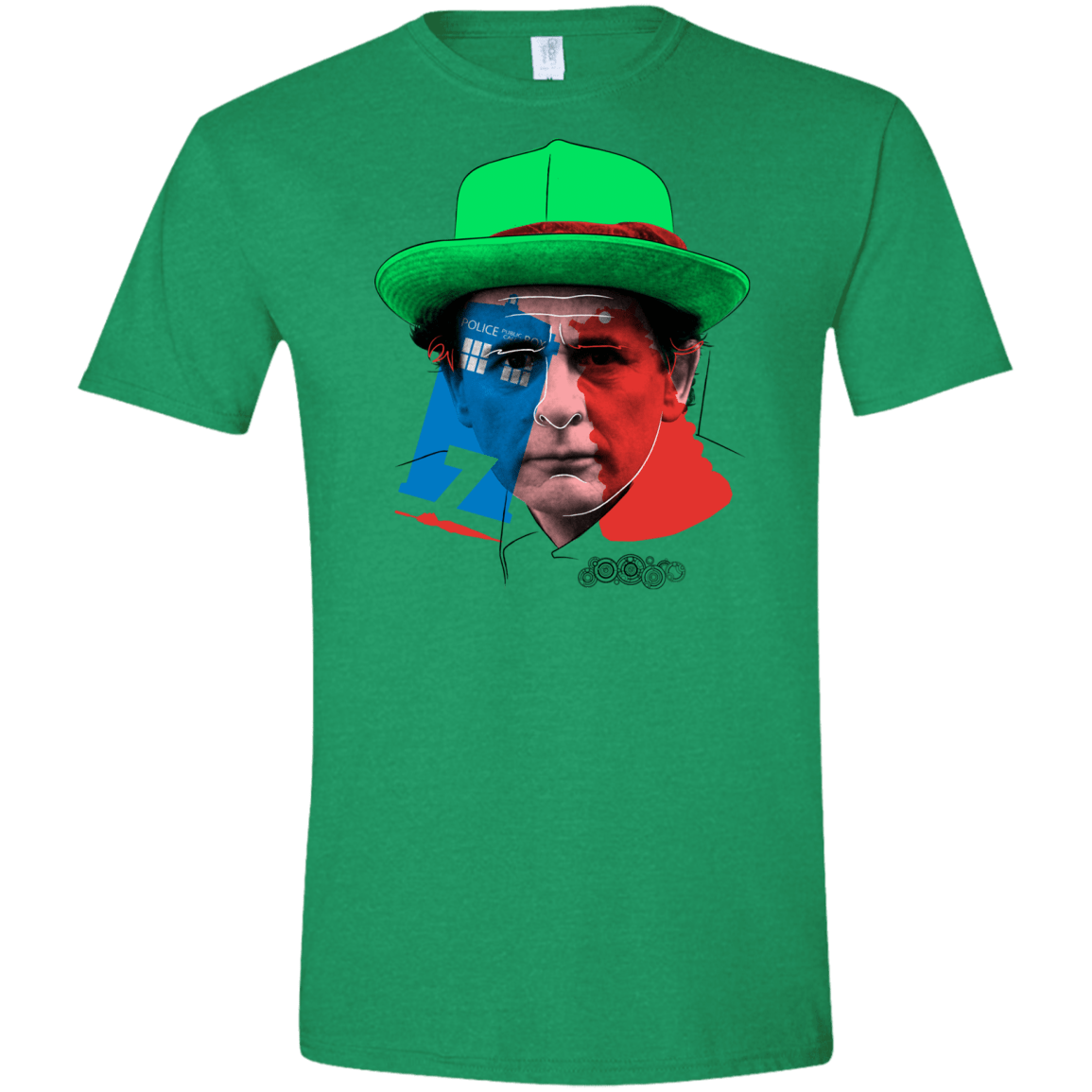 T-Shirts Heather Irish Green / S Doctor Warwhol 7 Men's Semi-Fitted Softstyle