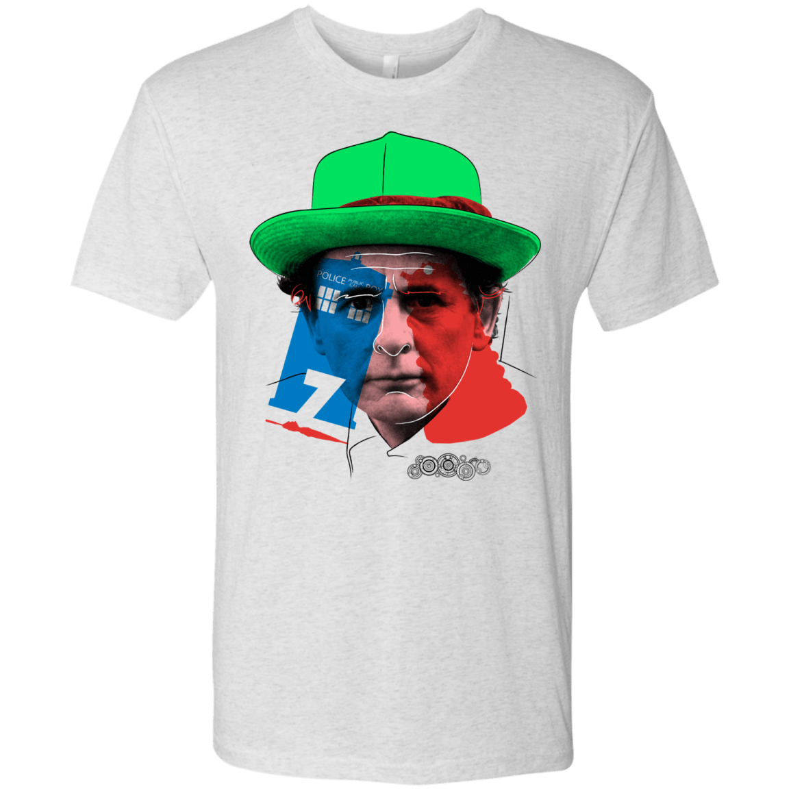 T-Shirts Heather White / S Doctor Warwhol 7 Men's Triblend T-Shirt