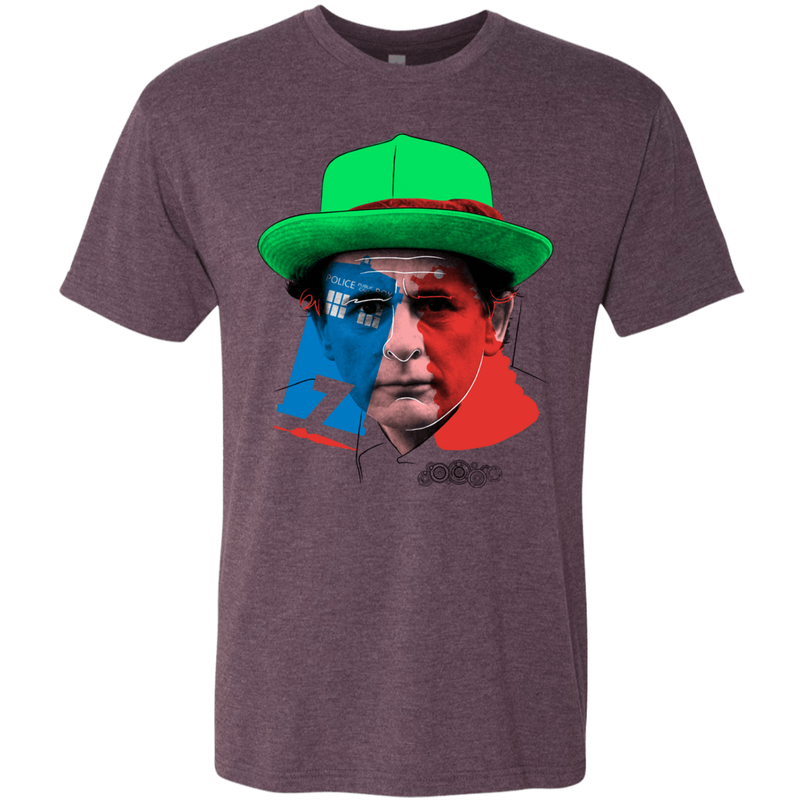 T-Shirts Vintage Purple / S Doctor Warwhol 7 Men's Triblend T-Shirt