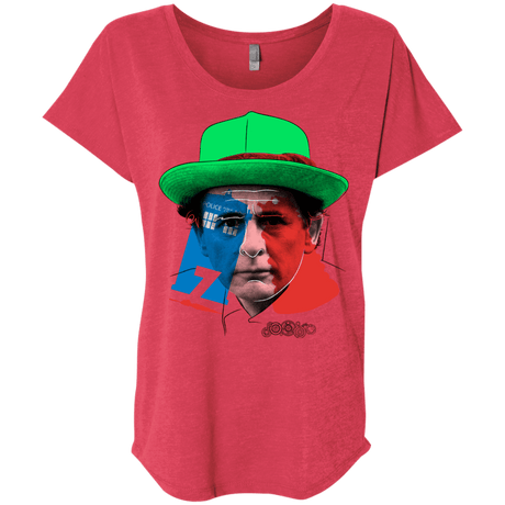 T-Shirts Vintage Red / X-Small Doctor Warwhol 7 Triblend Dolman Sleeve