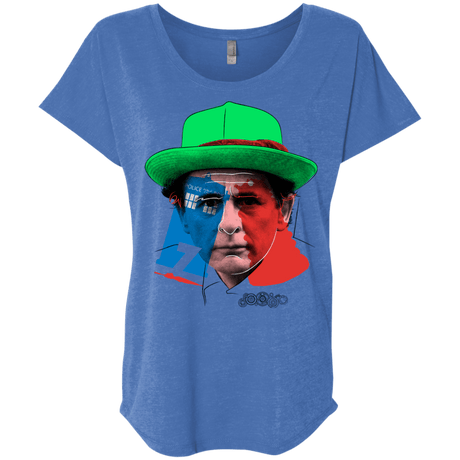 T-Shirts Vintage Royal / X-Small Doctor Warwhol 7 Triblend Dolman Sleeve