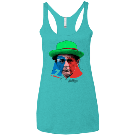 T-Shirts Tahiti Blue / X-Small Doctor Warwhol 7 Women's Triblend Racerback Tank