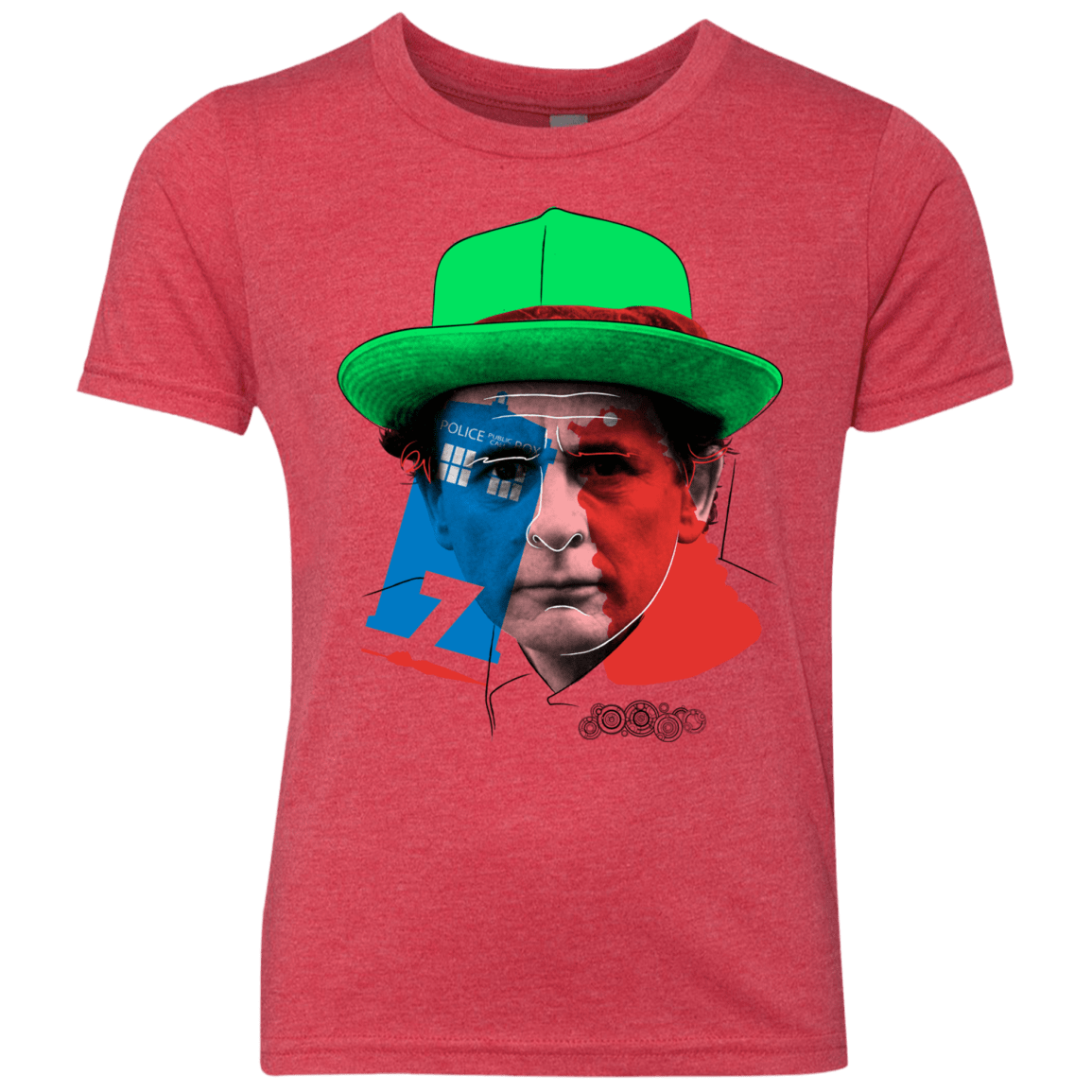 T-Shirts Vintage Red / YXS Doctor Warwhol 7 Youth Triblend T-Shirt