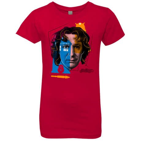 T-Shirts Red / YXS Doctor Warwhol 8 Girls Premium T-Shirt