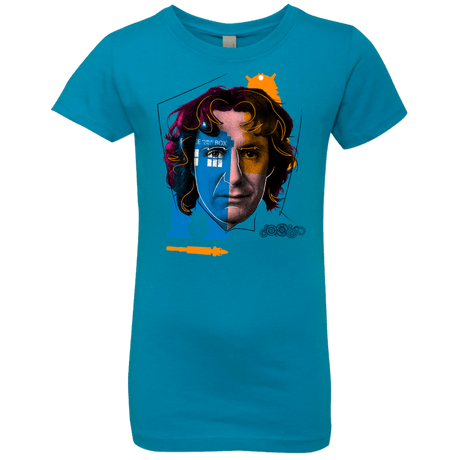 T-Shirts Turquoise / YXS Doctor Warwhol 8 Girls Premium T-Shirt