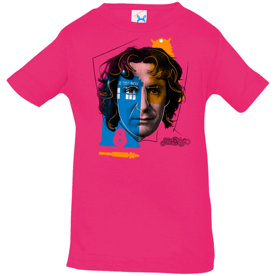 T-Shirts Hot Pink / 6 Months Doctor Warwhol 8 Infant Premium T-Shirt