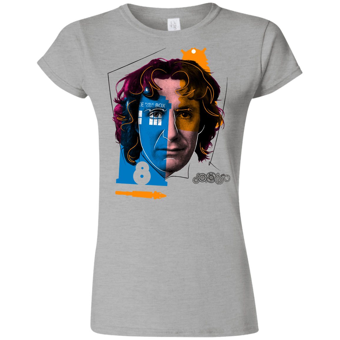 T-Shirts Sport Grey / S Doctor Warwhol 8 Junior Slimmer-Fit T-Shirt