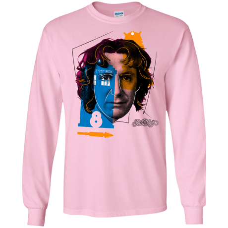T-Shirts Light Pink / S Doctor Warwhol 8 Men's Long Sleeve T-Shirt