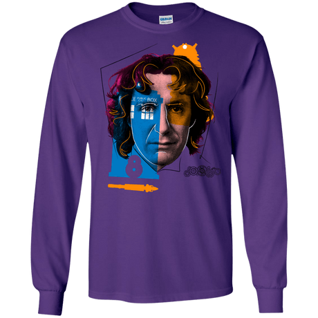 T-Shirts Purple / S Doctor Warwhol 8 Men's Long Sleeve T-Shirt