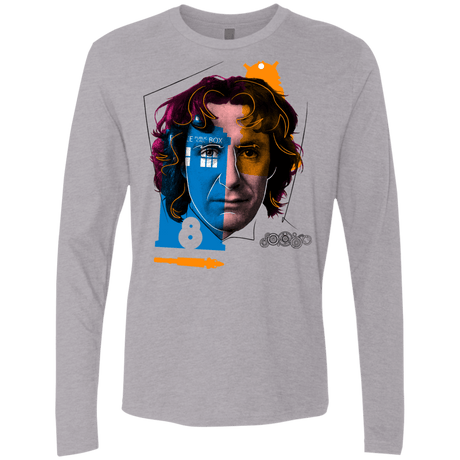 T-Shirts Heather Grey / S Doctor Warwhol 8 Men's Premium Long Sleeve