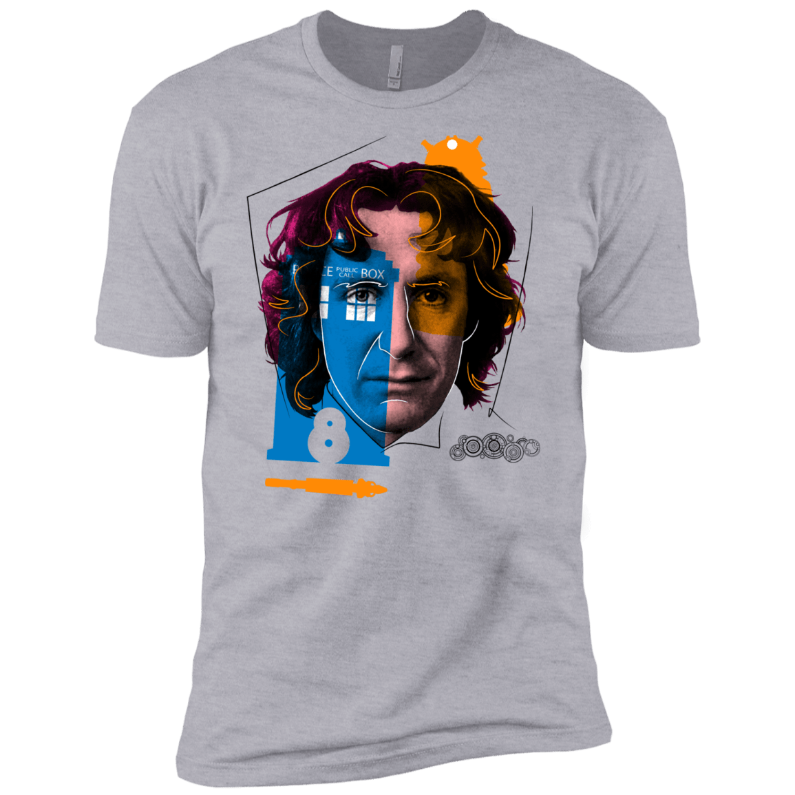 T-Shirts Heather Grey / X-Small Doctor Warwhol 8 Men's Premium T-Shirt