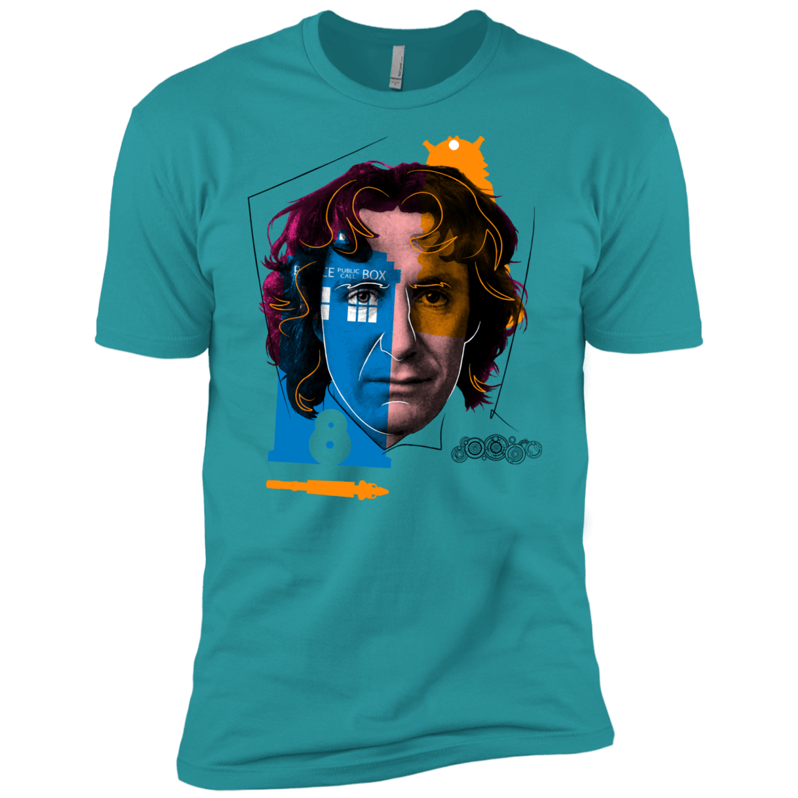 T-Shirts Tahiti Blue / X-Small Doctor Warwhol 8 Men's Premium T-Shirt