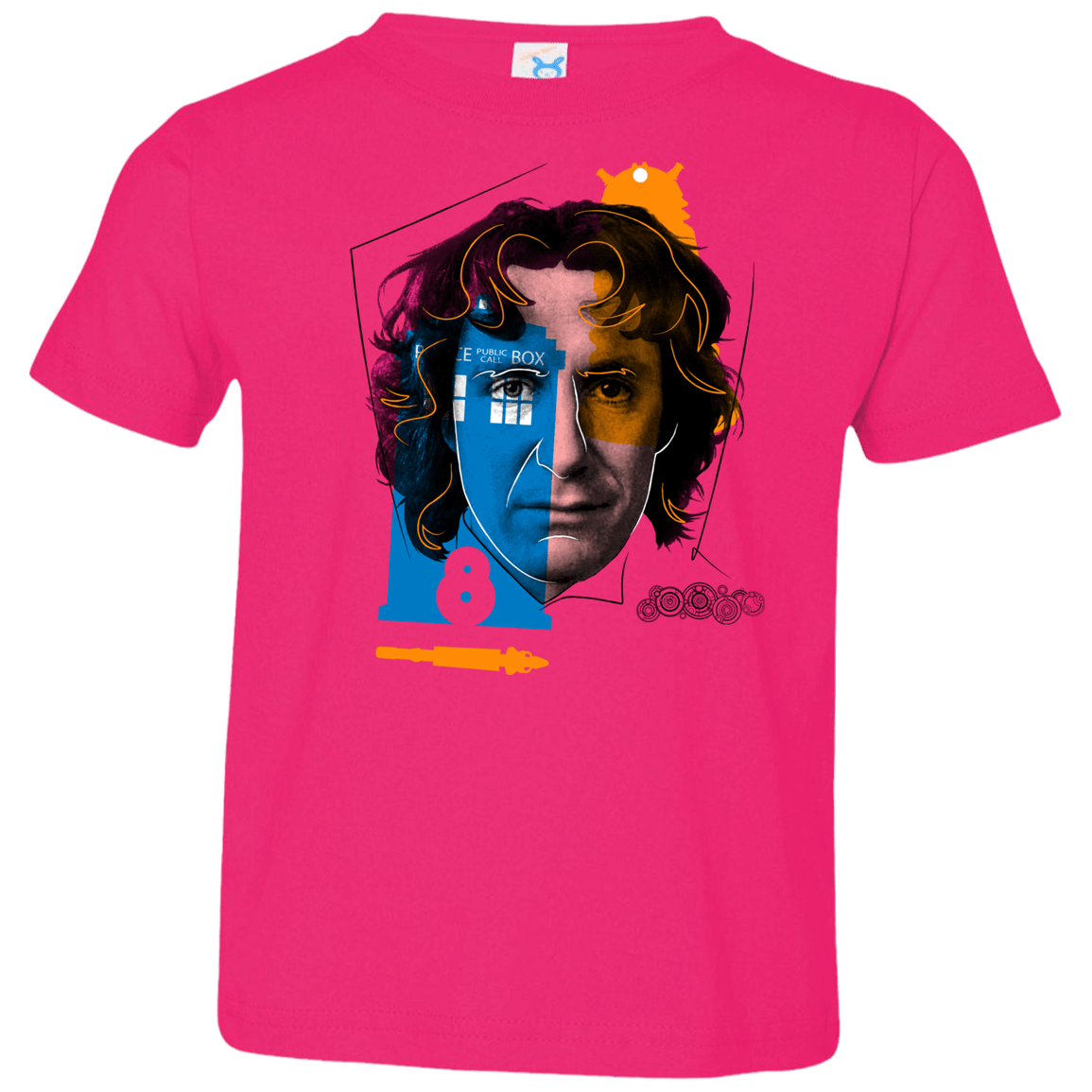 T-Shirts Hot Pink / 2T Doctor Warwhol 8 Toddler Premium T-Shirt