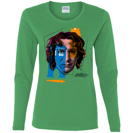 T-Shirts Irish Green / S Doctor Warwhol 8 Women's Long Sleeve T-Shirt