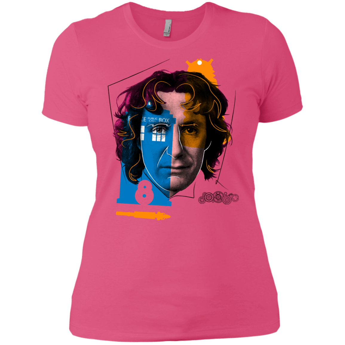T-Shirts Hot Pink / X-Small Doctor Warwhol 8 Women's Premium T-Shirt