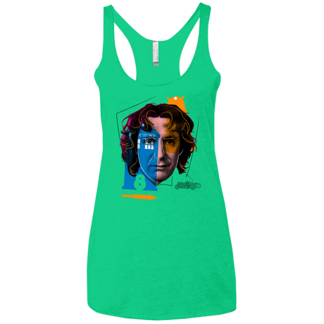 T-Shirts Envy / X-Small Doctor Warwhol 8 Women's Triblend Racerback Tank