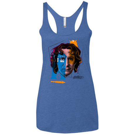 T-Shirts Vintage Royal / X-Small Doctor Warwhol 8 Women's Triblend Racerback Tank