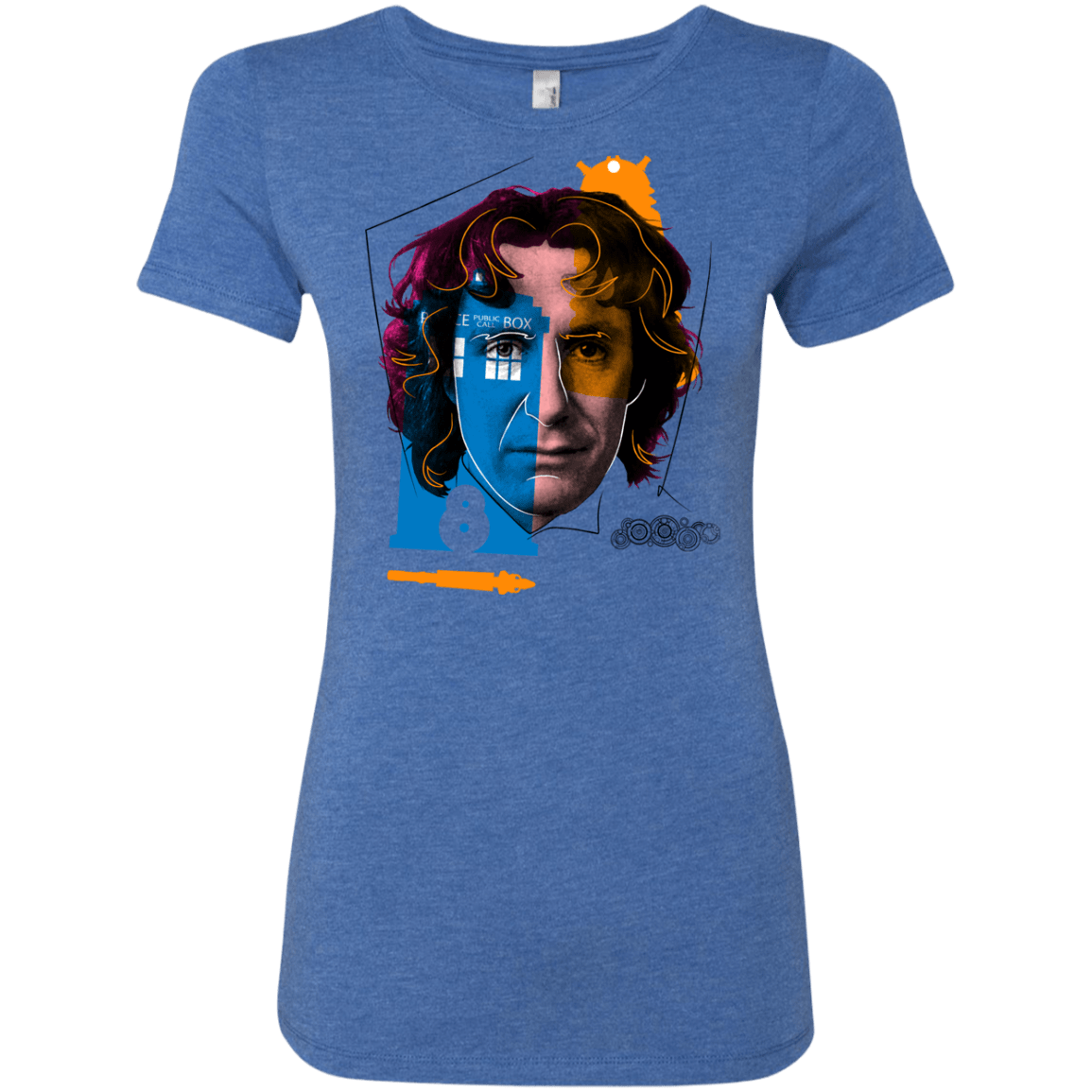 T-Shirts Vintage Royal / S Doctor Warwhol 8 Women's Triblend T-Shirt